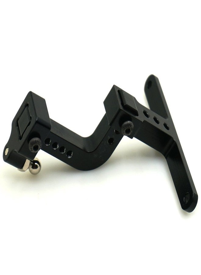 Que-T Aluminum Adjustable Drop Hitch Receiver for 1/10 Axial SCX10 RC Model Crawler Car Black #C - Image 3